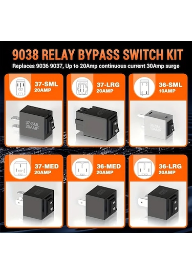 Xuweiwei 9038 Yakıt Pompası Röle Bypass Ana Kiti 6 Adet 9036 Ve 9037 Yerine Test Cihazı Tanılama Tarama Aracı Seti