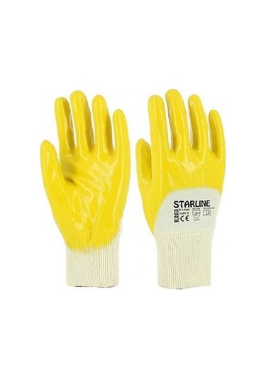Starline Sarı Nitril Eldiven e-203