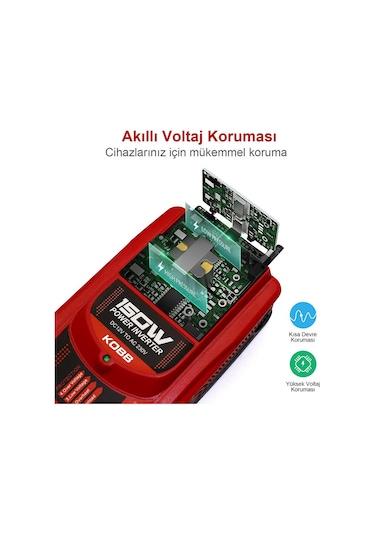 Kobb Kbn150 12V-220V 150Watt Modifiye Sinüs Dönüştürücü İnvertör