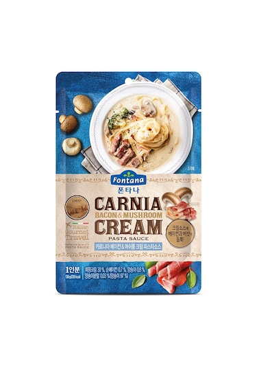 Fontana Carnia Bacon & Mushroom Cream Pasta Sauce 130g