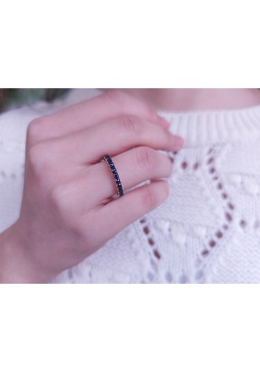 Sirius Safir Taşlı Yarım Tur Yüzük 0804R0224