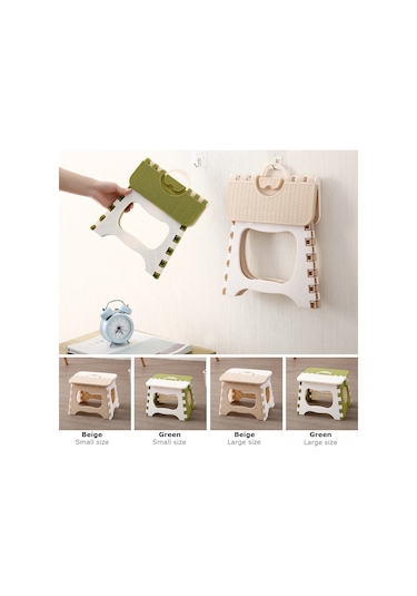 Monyee Yeşil Küçük Boy Taşınabilir Plastik Çalıştırılabilir Tabure - Banyo, Sıra Ve Ev Kullanıma Uygun Yeşil