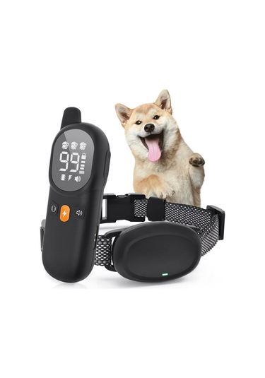 Uu0135 Köpek Kabuğu Tasması Şarj Edilebilir Elektrikli Eğitim Siyah