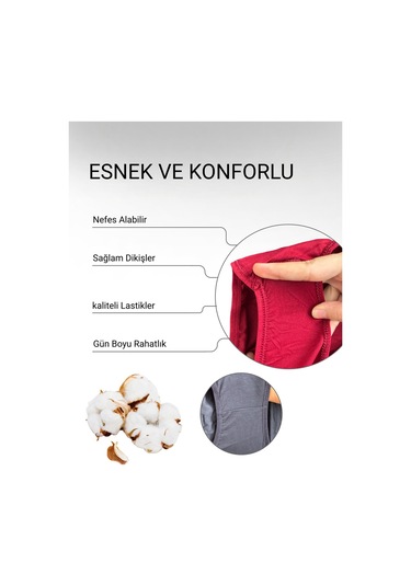 Alya Underwear Kadın Pamuklu Hipster - Slip Külot 5 Farklı Renk 1 Pakette Multicolor-x20