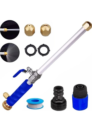 Araba Yıkama Lance Yüksek Basınçlı Araba Yıkama Su Tabancası 2 Nozullar Konektörü İle Taşınabilir Bahçe Sulama Aracı Arabalar Yıkama Temizleme Aracı