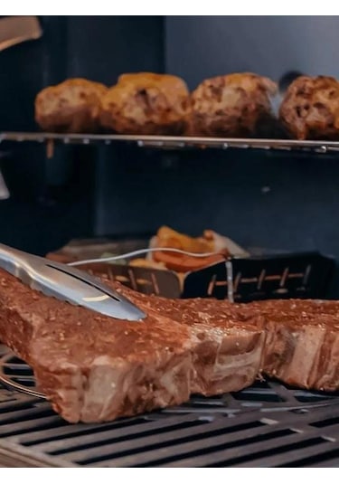 Weber Spirit Epx-325 S Gbs Smart Gazlı Barbekü 3 Brülör Xl Sear Zone Weber Connect-176 Siyah