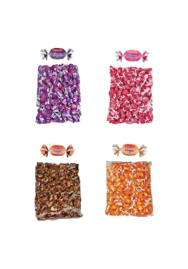 Kent Elegan 4'lü Avantajlı Koli Çikolata - Portakal - Vişne - Çilek 4 KG