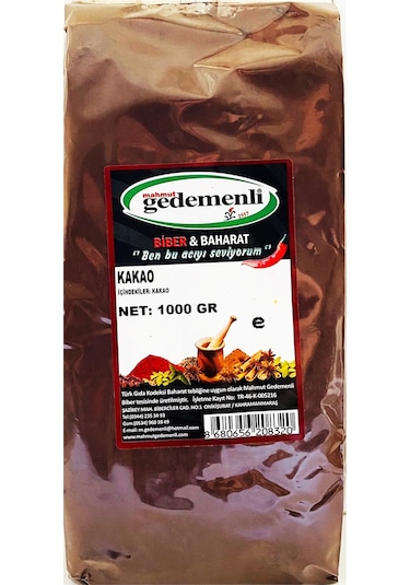 Mahmut Gedemenli Toz Kakao 1 KG