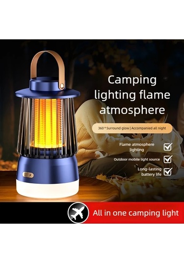 Xuweiwei Siyah Yüksek Verimli Sessiz Usb Şarjlı 1200mah Pil Böcek Haşere Kontrolü İç Dış Mekan Kullanım