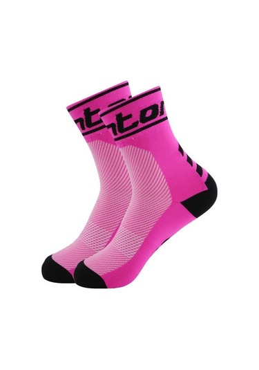 Kırmızı Nefes Alabilen Ter Emici Bisiklet Çorapları Erkek Kadın Açık Spor Çorapları Kırmızı