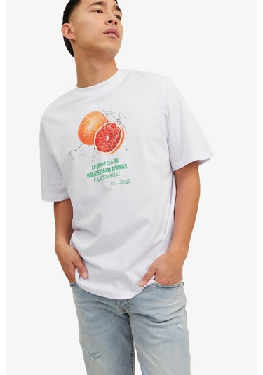 Jack & Jones Jack Jones Jorgrocery Erkek Beyaz Tişört Beyaz Jack & Jones Jack Jones Jorgrocery Erkek Beyaz Tişört Beyaz