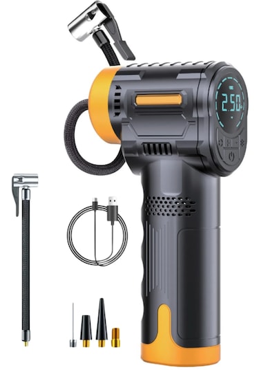 Auhma 6600 Şarjlı Araç Otomobil /bisiklet/ Motosiklet Lastik Pompası Hava Kompresörü 150 Psi 1 Adet