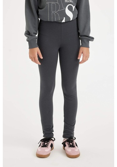 Defacto Kız Çocuk Tayt D6484a8nsar15 Antrasit