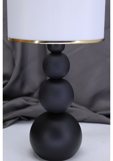 Toplu Masa Abajuru Gece Lambası Siyah