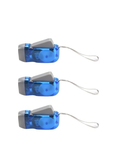 Createtech Siyah Mini Led Led Feneri Feneri Fener El-basın El El Dinamo 3x Yi Siyah