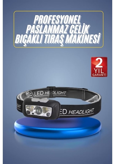 Ayarlanabilir Kafa Lambası Type-c Şarjlı Kompakt Kamp Lambası Çoklu Renk