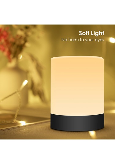 Springsun Koyu Siyah Usb Şarjlı El Taşınabilir Led Gece Lambası - Kumandalı 13 Renk 3 Işık Modu Ve Zamanlama Özelliği Diğer