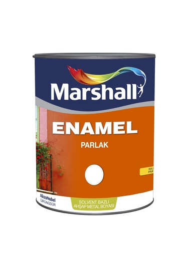 Marshall Enamel(Dekoratif) Parlak Yağlı Boya Krem 0.75Lt=1Kg-Ahşa