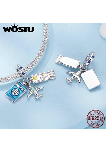 Wostu 925 Ayar Gümüş Seyahat Mavi Toprak Uçak Charms Cruise Gemisi Boncuk Sıcak Hava Balonu Kolye Fit Dıy Bilezik Kolye Gümüş Wostu 925 Ayar Gümüş Seyahat Mavi Toprak Uçak Charms Cruise Gemisi Boncuk Sıcak Hava Balonu Kolye Fit Dıy Bilezik Kolye Gümüş