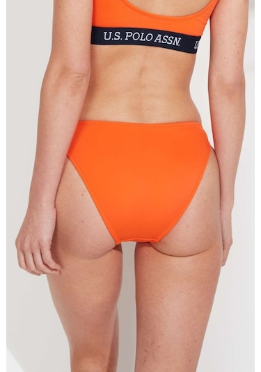 U.S. Polo Assn. Kadın Turuncu İnce Kenar Bikini Alt 21510