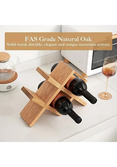 Maxaccess Avrupa Tarzı Ahşap Şarap Rafı: Çoklu Şişe Yuvası, Ev Dekorasyonu İçin