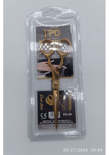 Powerdex Pd-99 Altinaltın Rengi Aral Profesyonel Saç Kesim Makası