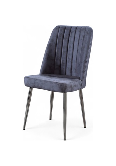 Vento Sandalye - Milas Gri - Metal Krom Ayak