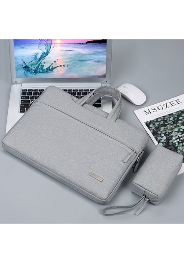 Çanta Laptop Çantası Güç Çantalı İç Çanta, Boyut: 12 İnç Gri Siya