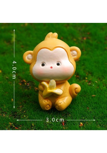 Reçine Mini Figürler Masaüstü Dekorasyonu Minyatür Heykel Yeni Reçine Süsler Bahçe Maymun