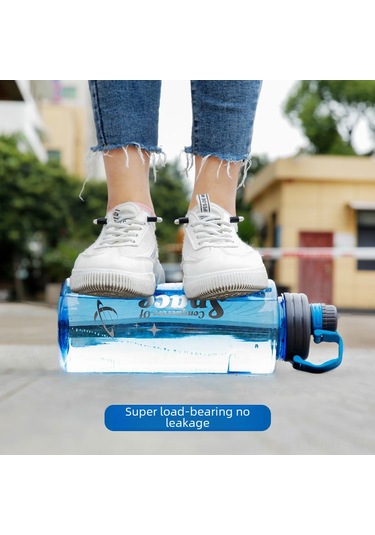 Mufunye 2000ml Starlit Mavi Spor Su Bardağı - Taşınabilir Outdoor Antreman Kamp Hiking Kullanıma Uygun Dayanıklı Plastik Matara Mavi