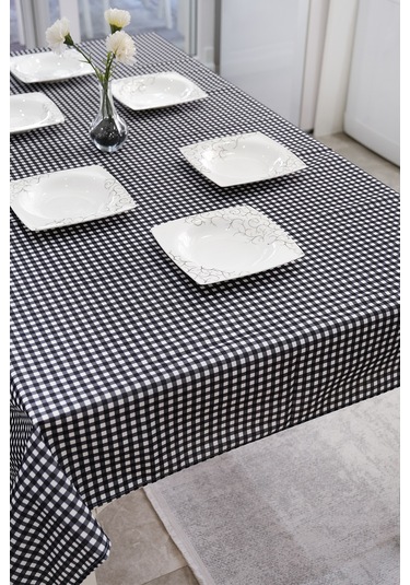 Sufre Sıvı Geçirmez Masa Örtüsü Sofra Bezi Sofra Örtüsü Piknik Örtüsü Siyah