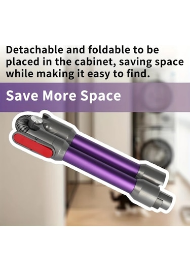 Fochsia 1pc Quick Release Uzun Süpürge Wand Uzantısı  V7 V8 V10 V11 V15 Uyumlu