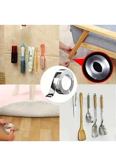 Willowhaven 1 Rulo Çift Taraflı Nano Bant Ekstra Güçlü Yapışkan Şeffaf Çok Amaçlı