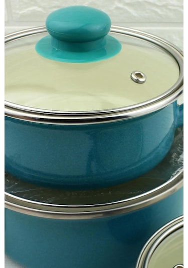 Protocol London 12/14/16 Cm Mini Emaye Tencere Seti - Anneler Gününe Özel 6 Parça Saklama Kabı Seti 001