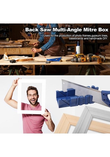 Carrier- Practical Tools, "45 22.5 90 Açılı Ahşap Kesme Kutusu -