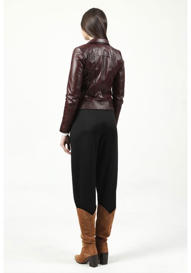 Dericlub Yb-2120 Gerçek Deri Kadın Mont