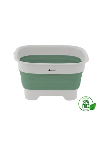 Outwell Collaps Wash Bowl W/drain Katlanır Kamp Lavabosu Yeşil-gri