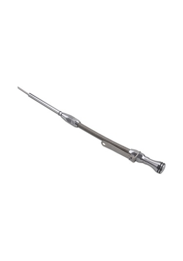 Novahub Chevy Sbc 267-400 Serisi 4.4-6.6 L İçin Esnek Motor Yağı Dipstik Değişim Aleti, Gümüş Renkli Alüminyum Yapı