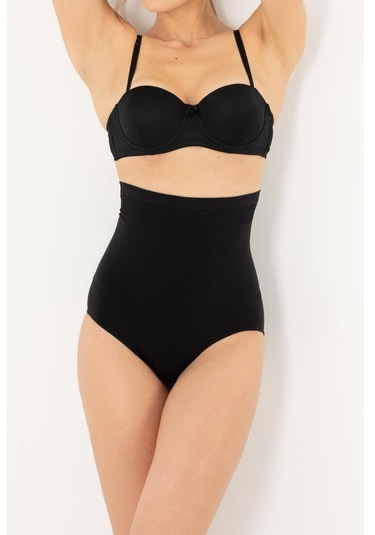 Doremi Yüksek Bel Toparlayıcı Dikişsiz Seamless Külot Siyah