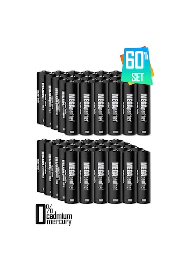 60lı Aaa R03 İnce Kalem Pil Kumanda Pili Zn-c 1.5v
