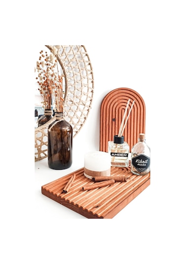 Nishev Gökkuşağı Sunum Tahtası Büyük Koyu Kahve