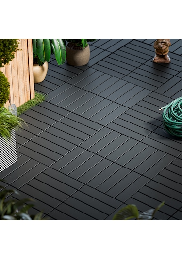 Porsima 1066 27li Bahçe Balkon Teras Zemin Döşemesi Karosu Antras