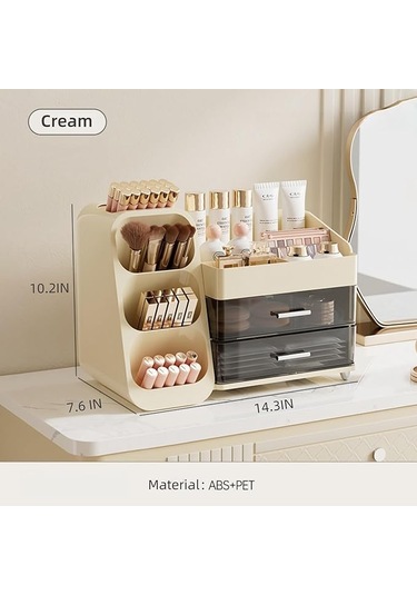Büyük Kapasiteli Çekmeceli Makyaj Düzenleyici Krem