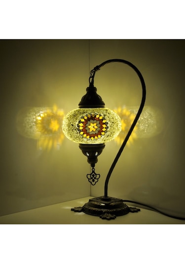 Otantik Mozaik Lamba Masaüstü Lamba Gece Lambası Abajur Osmanlı Dekoratif Masa Lamba Amber