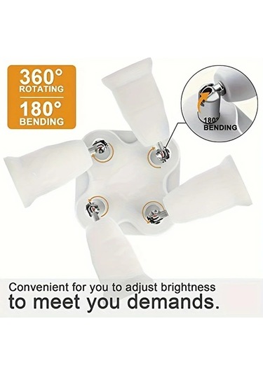 Boatshop1 Harika Beyaz 4ü 1 Arada E27 E26 Led Ampul Soketi Adaptörü Ayarlanabilir Işık Bölücü Dönüştürücü 360 Dönebilir 180 Bükülebilir Kollar Metal Kaplama 1 Adet Boatshop1 Harika Beyaz 4ü 1 Arada E27 E26 Led Ampul Soketi Adaptörü Ayarlanabilir Işık Bölücü Dönüştürücü 360 Dönebilir 180 Bükülebilir Kollar Metal Kaplama 1 Adet