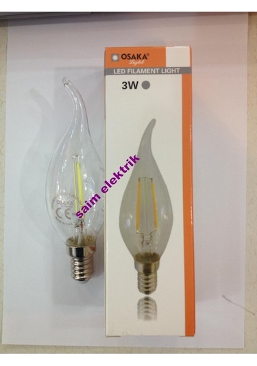 5 Adet Rustik Led Kıvrık Buji Beyaz 6500 Kelvin 3w 270 Lümen