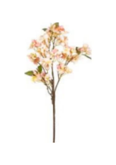Yapay Çiçek Bahar Dalı Beyaz 60 Cm. Çok Renkli