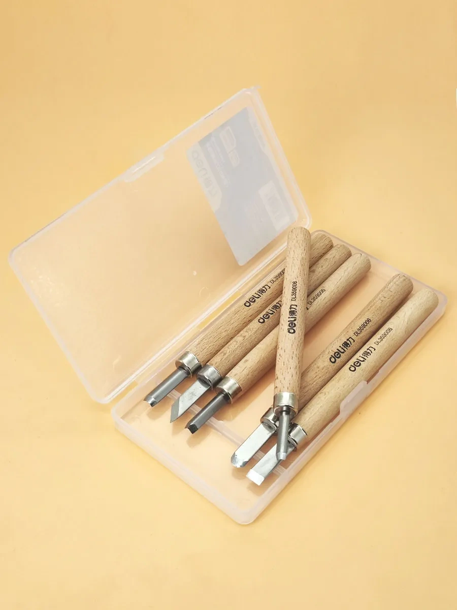 Delitools Ahşap Oyma Ve Rölyef İçin 6 Adet Oyma Bıçağı 246698983