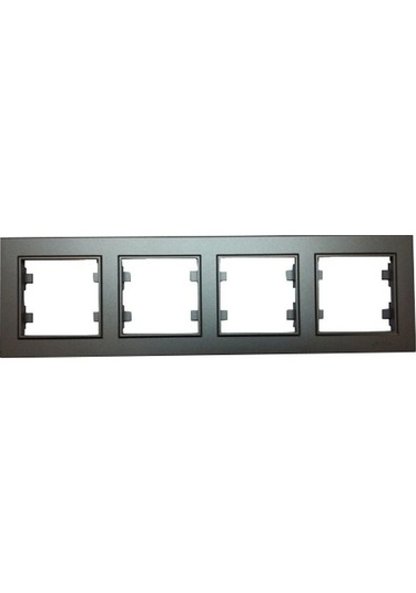 Makel Karea Füme 4 Lü Çerçeve