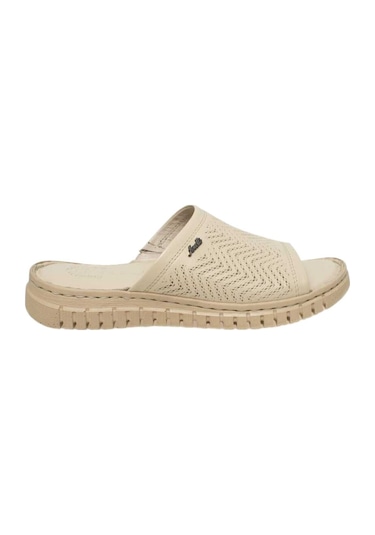 Forelli 38505 Sofia-G Bej Kadın Comfort Terlik Bej